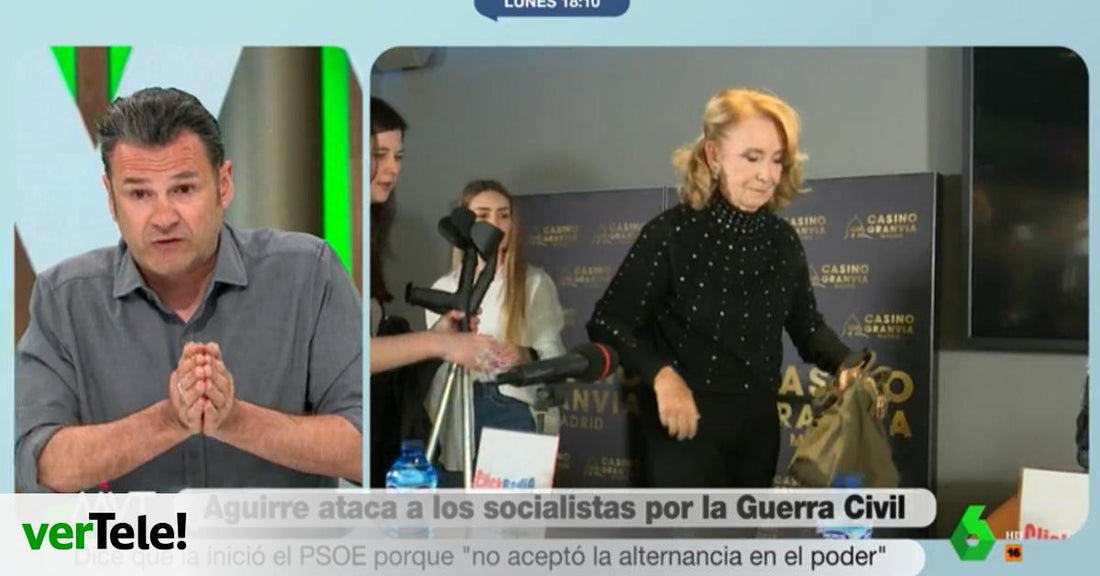 Enfado de Iñaki López al escuchar a Aguirre culpar al PSOE de la Guerra Civil: “Es revisionismo peligroso”